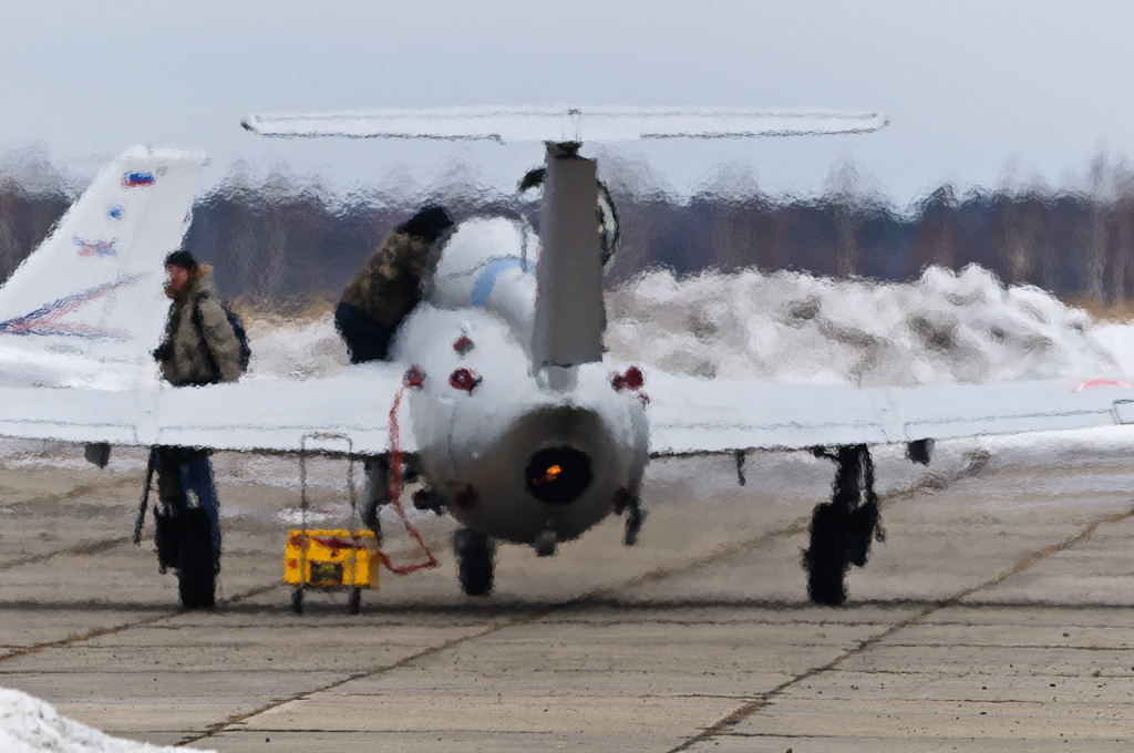 Запуск двигателя L-29